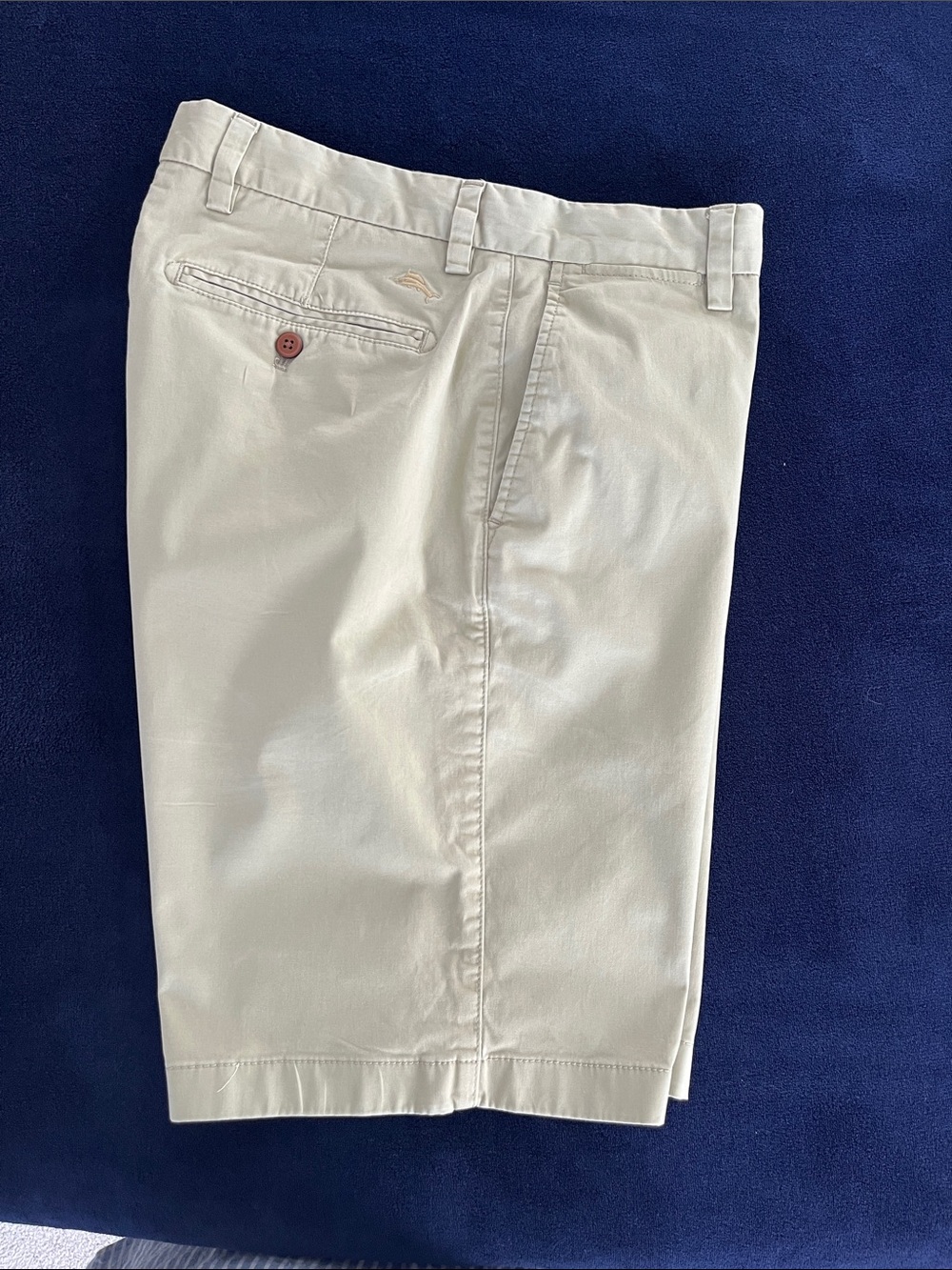 Tommy Bahama Cream Flat Front Chino Shorts